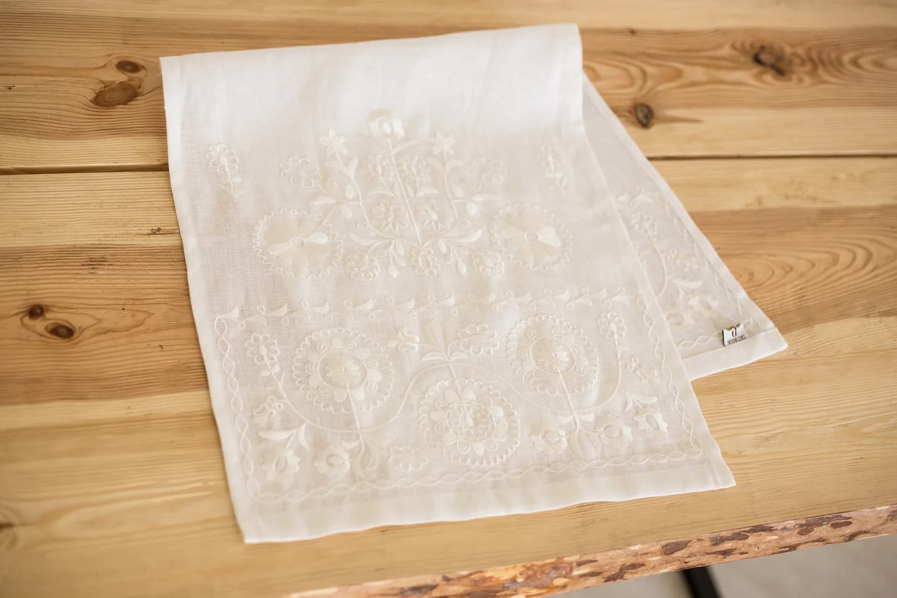 Antique Embroidered Towel R003