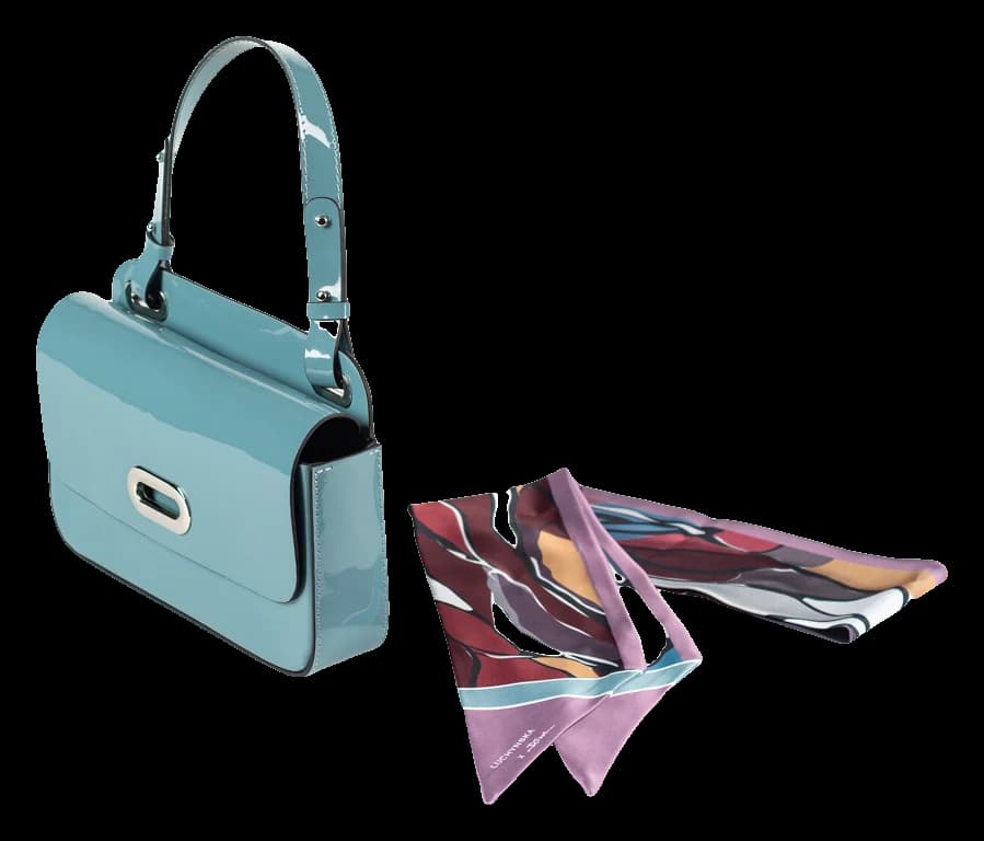 Patent leather bag