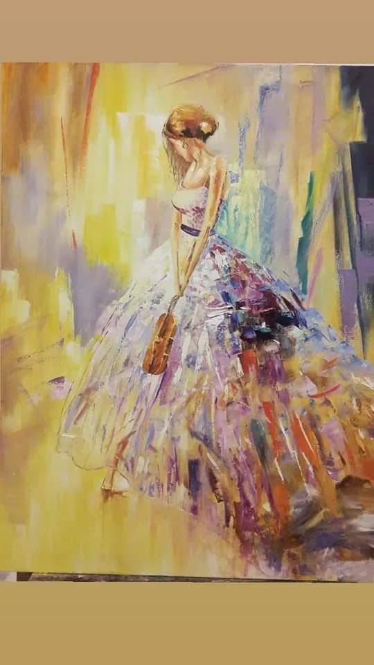 Girl with a violin