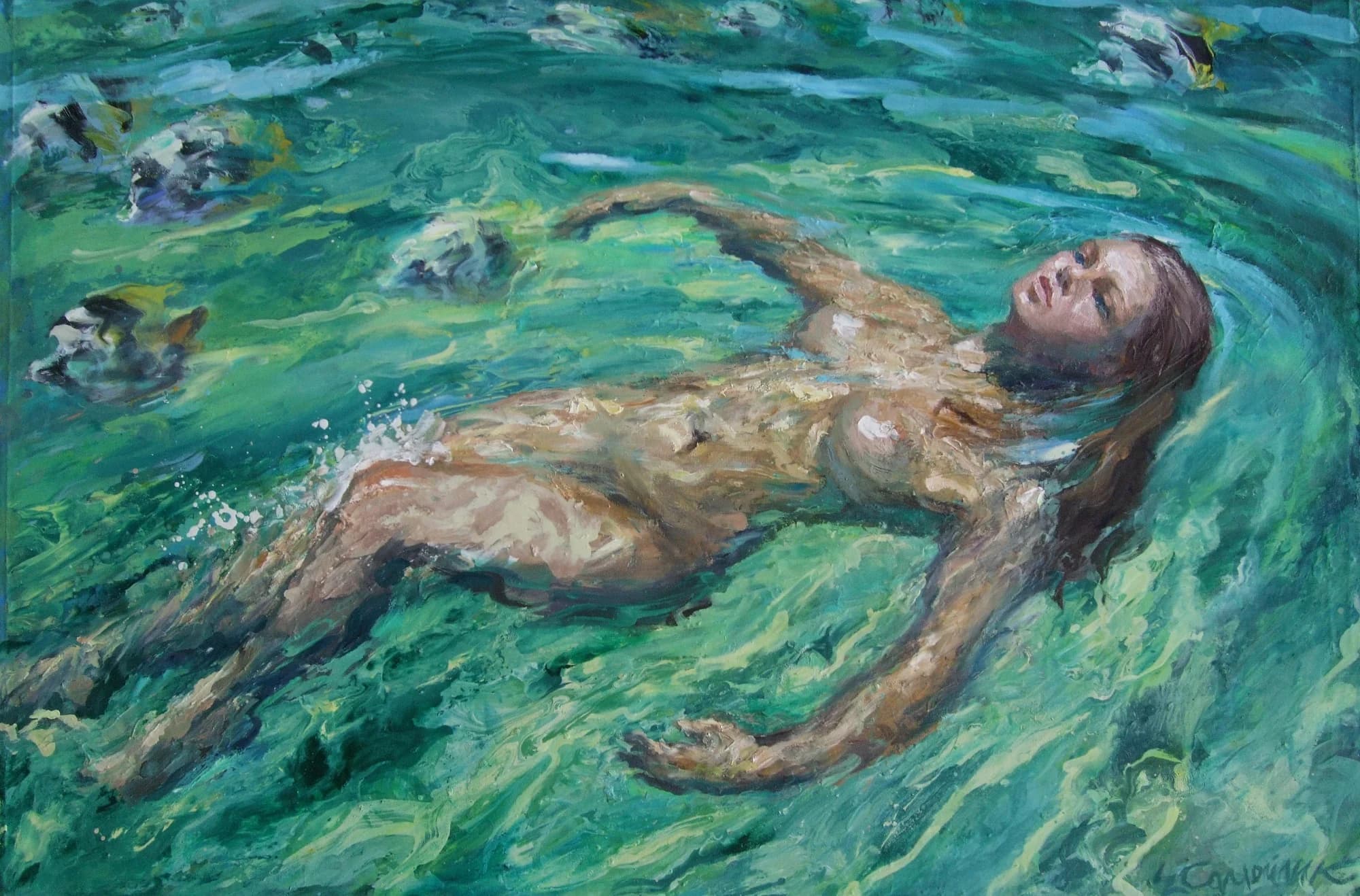 GIRL WITH FISH