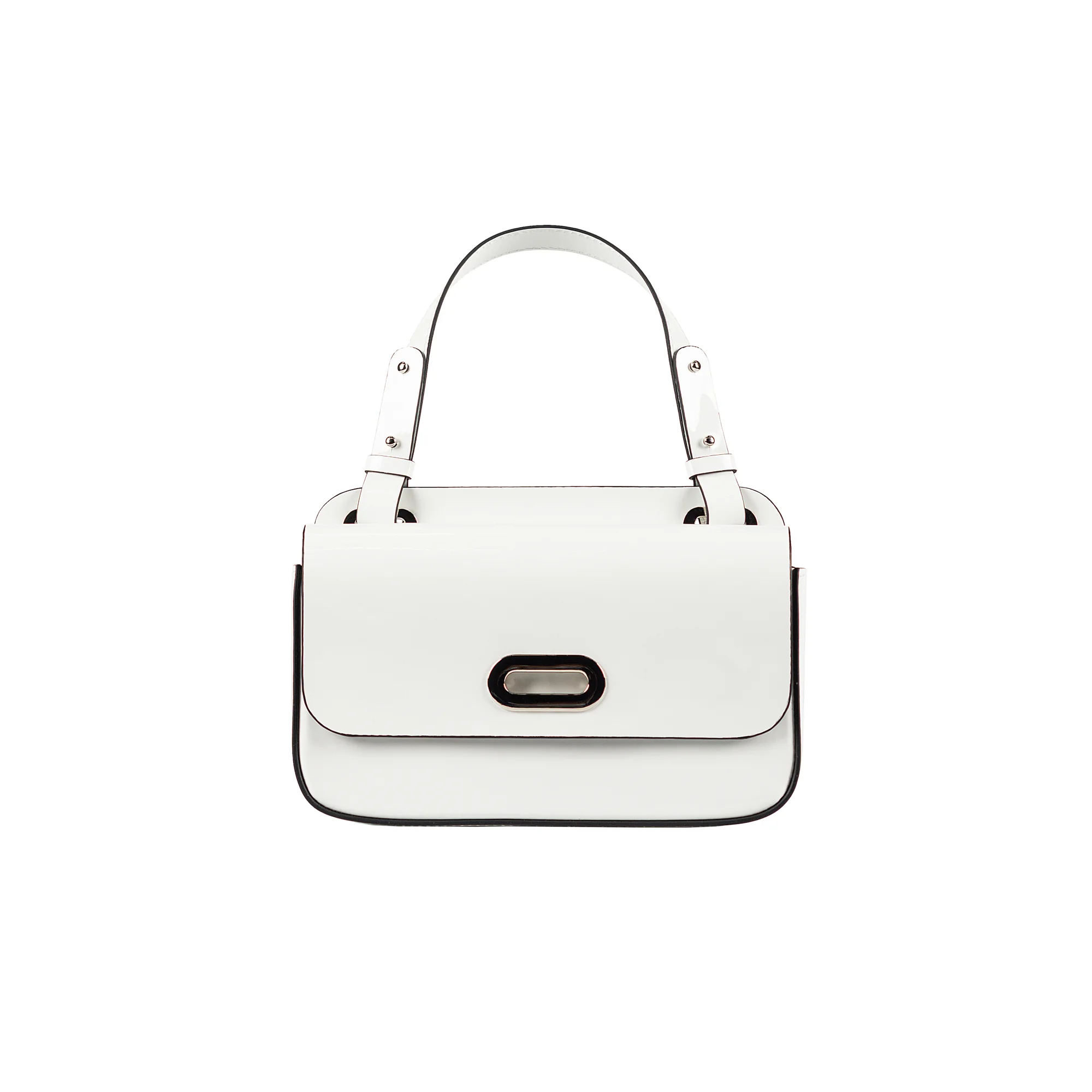Patent leather bag PARTY Bag white