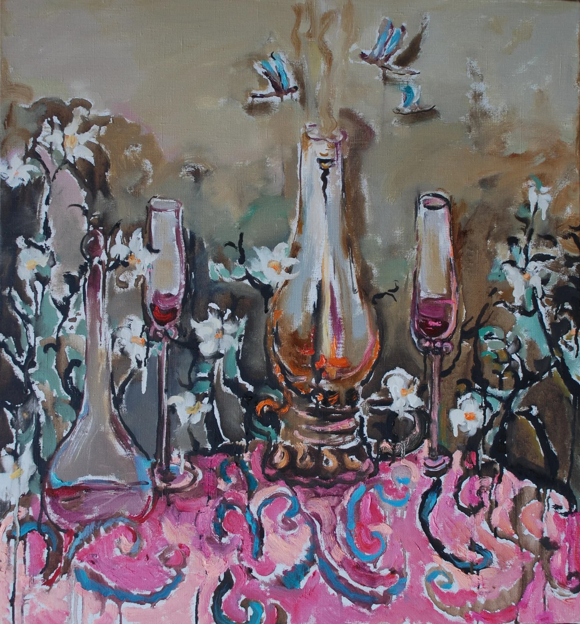 Still Life with a Lamp