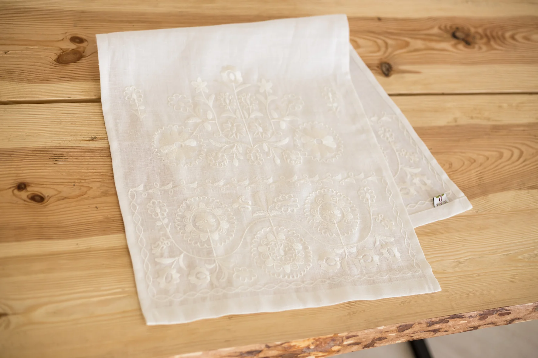 Antique Embroidered Towel R003
