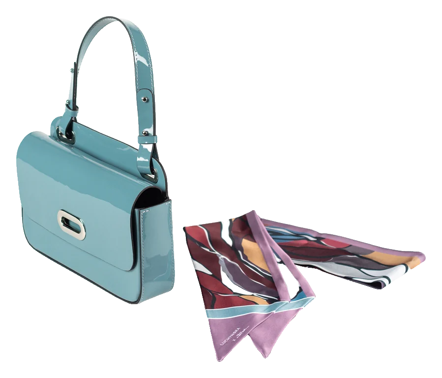 Patent leather bag