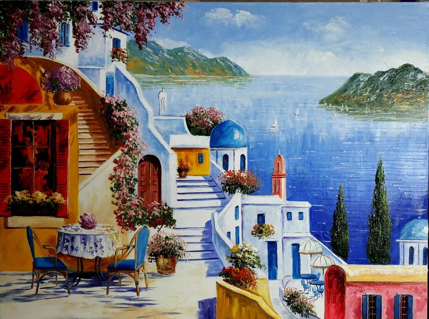 Noon in Santorini