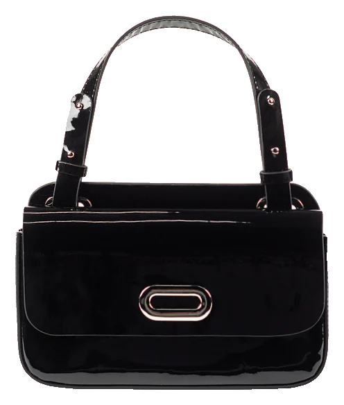 Patent leather bag PARTY Bag black
