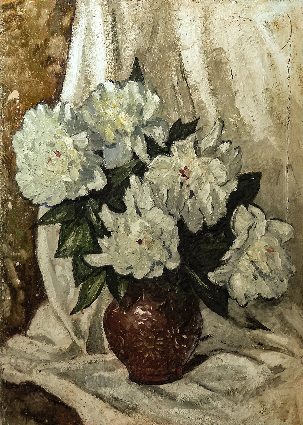 Still Life "White Peonies"