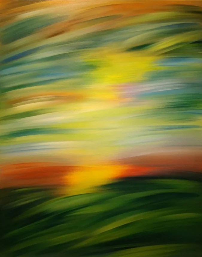 Painting "Bright Summer". Abstraction.
