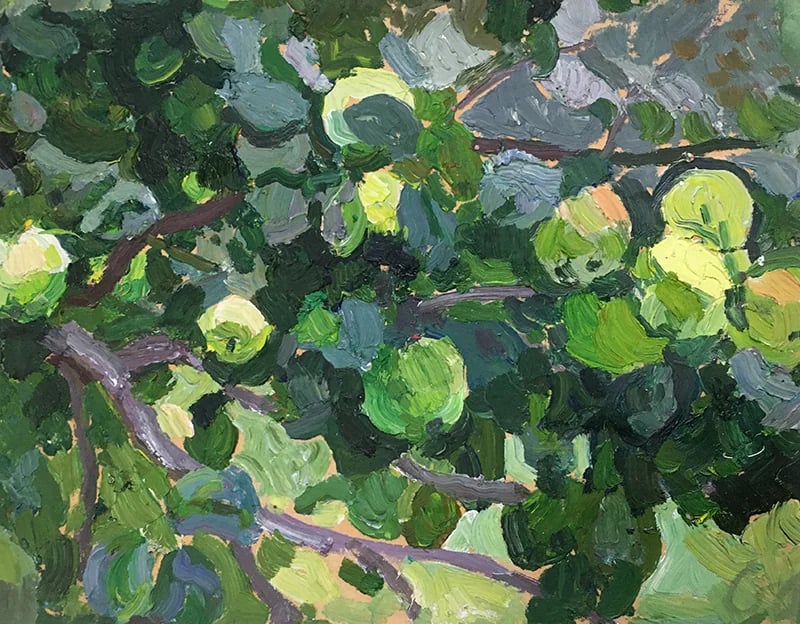 Painting "Apple tree" by Elena Yablonskaya