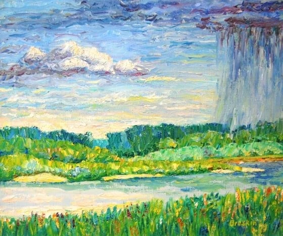 Summer Rain. The Desna
