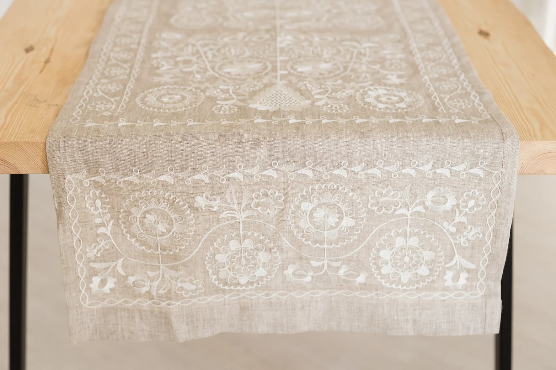 Antique Embroidered Towel R002