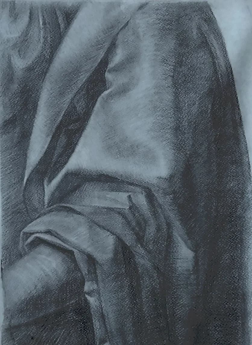 Drapery Study (After Leonardo da Vinci)