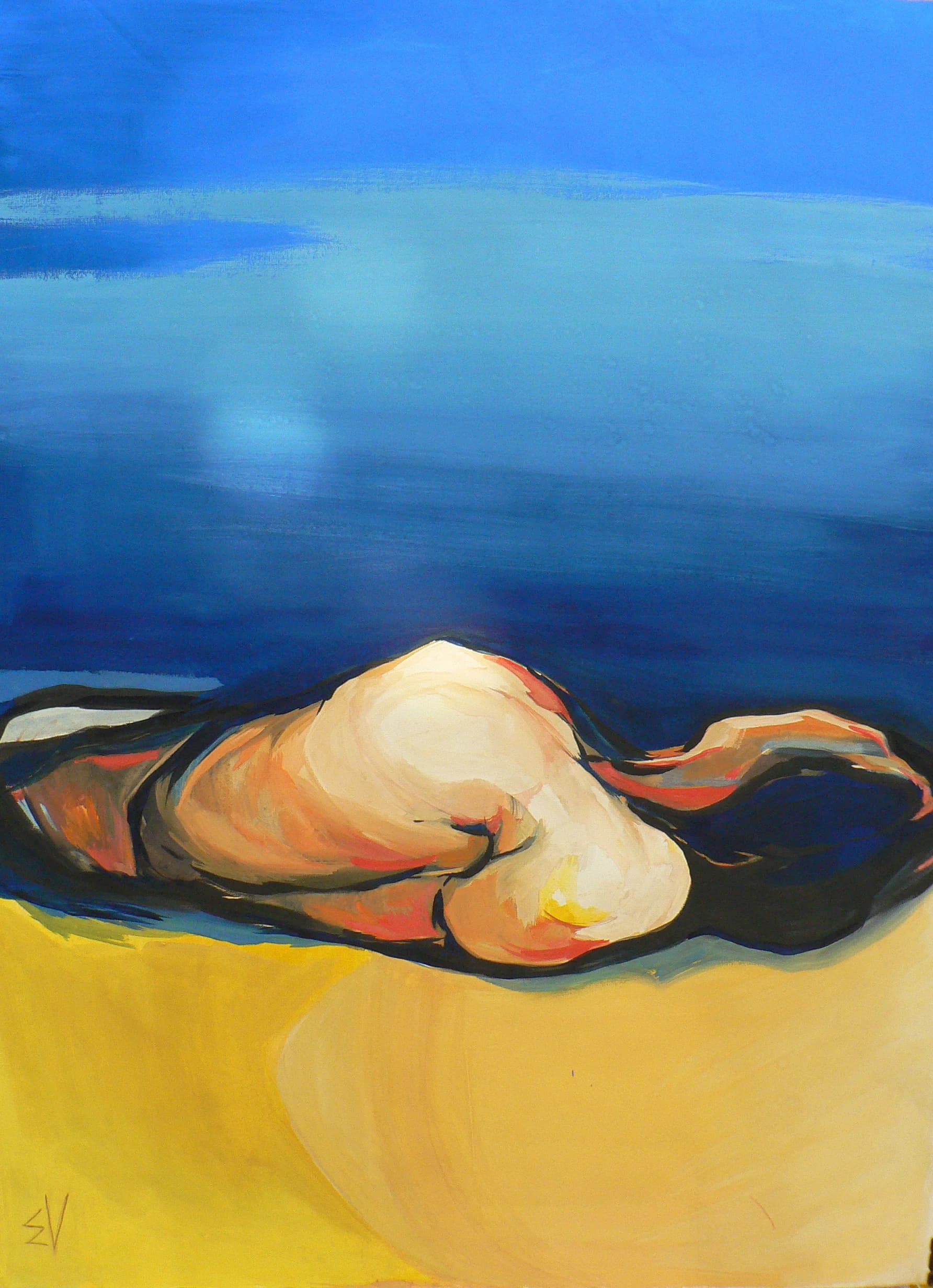 Yellow and blue — Acrylic · Victoria Palma