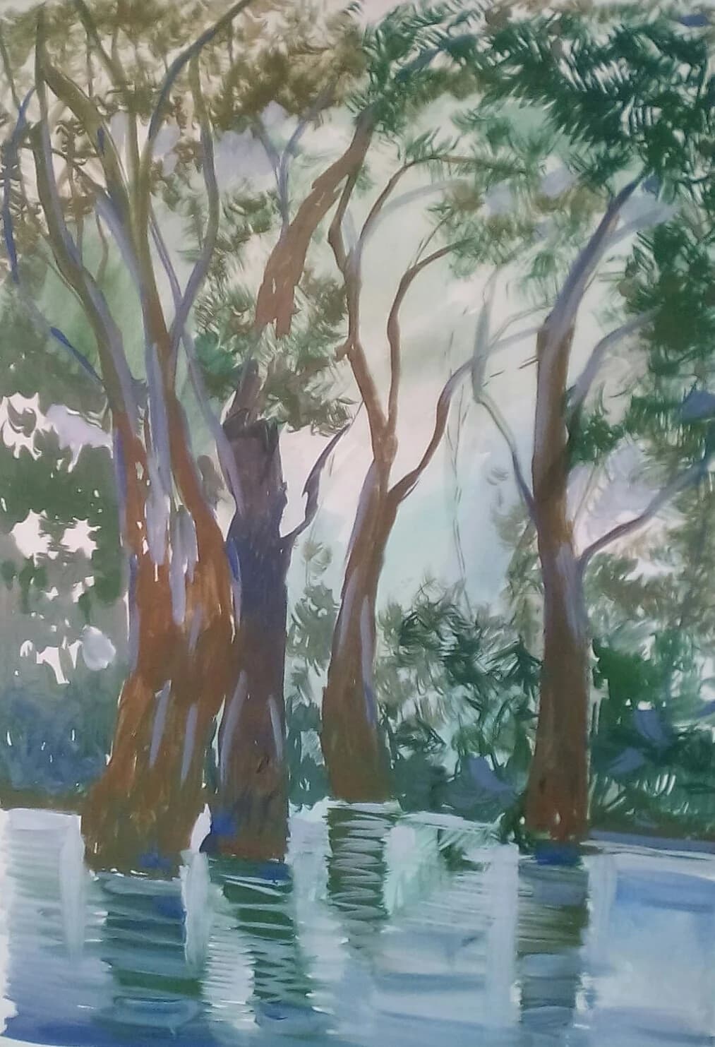 Hallucinogenic Forest — Acrylic · Victoria Palma