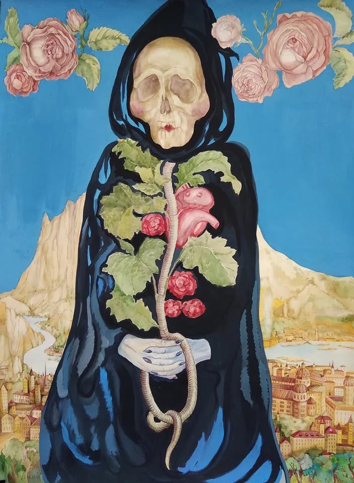 Old sity — Acrylic · Victoria Palma