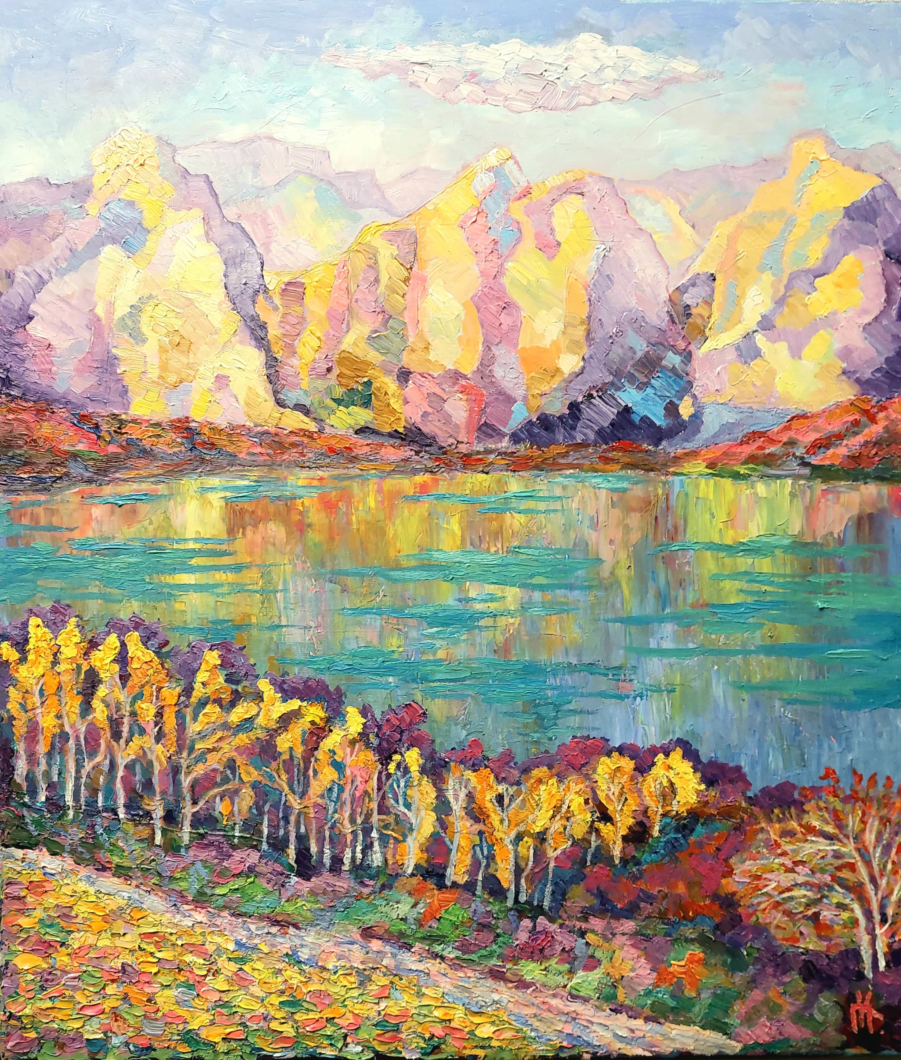 'QUIET LAKE' — Oil on canvas · Pavlo Kiryakov