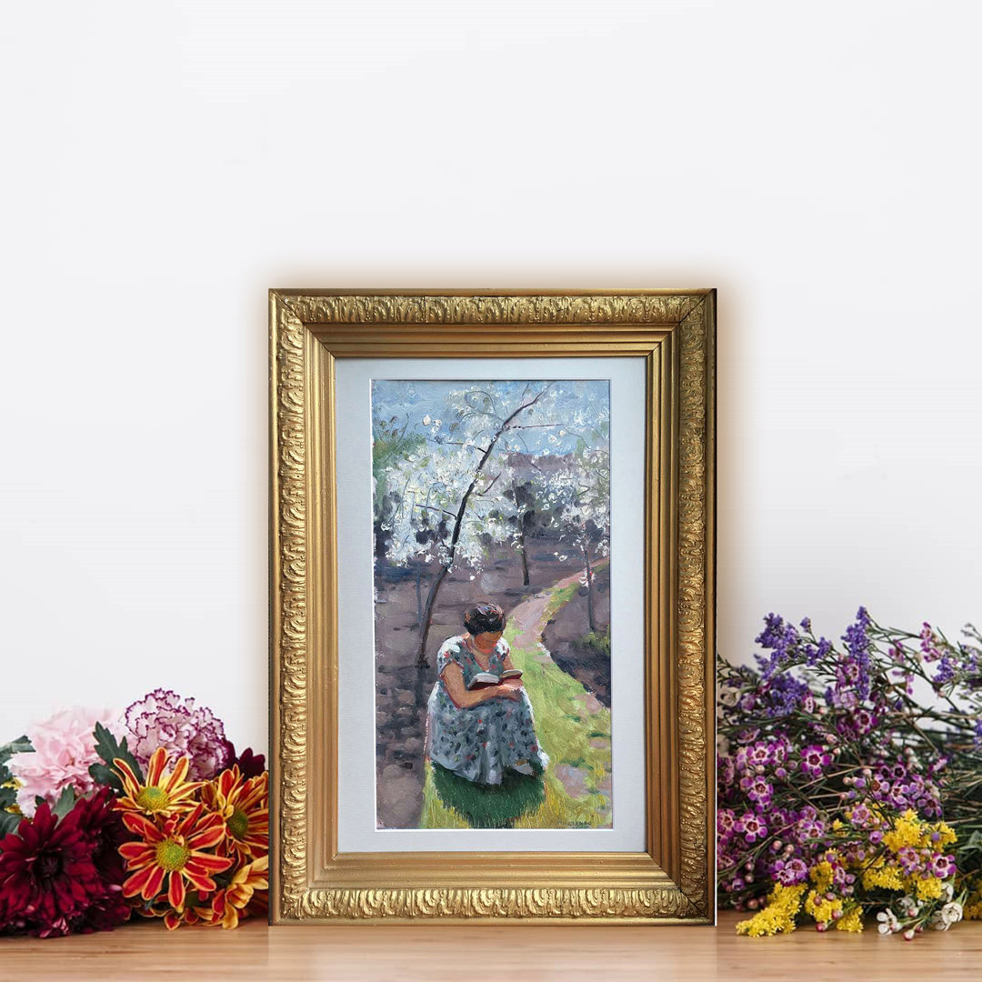 Painting "Spring has come" by Evgeny Tkachenko, 1956