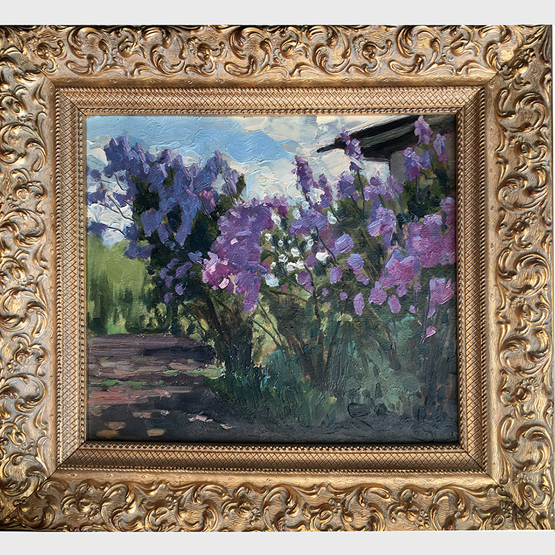 Painting "Lilac" by Evgeny Tkachenko, 1956