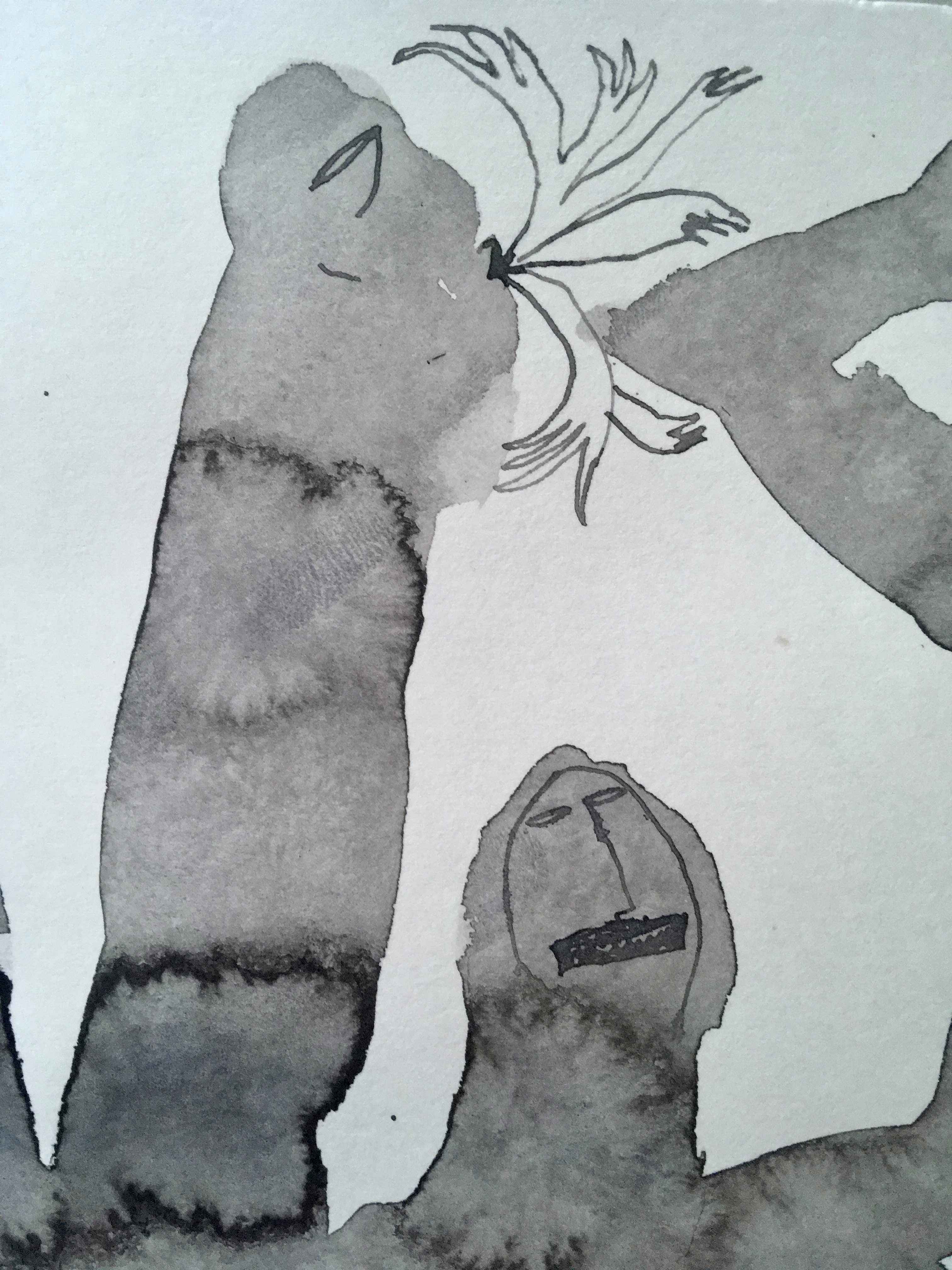 A creature with three heads