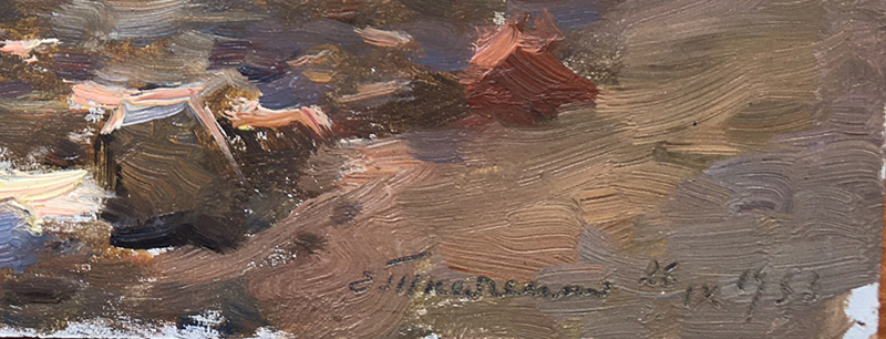 Painting "Sea. Odessa." Evgeniya Tkachenko, 1953