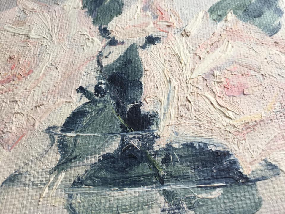 Painting "Roses" by Ivan Pilipenko, 1993