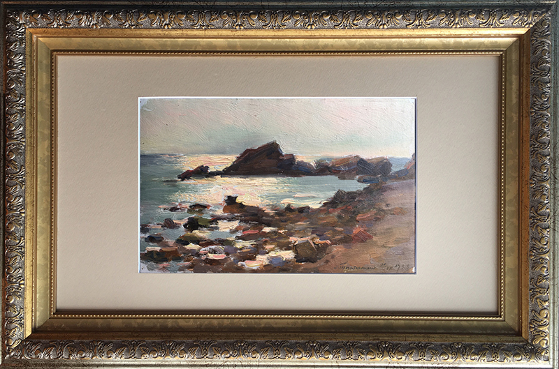 Painting "Sea. Odessa." Evgeniya Tkachenko, 1953