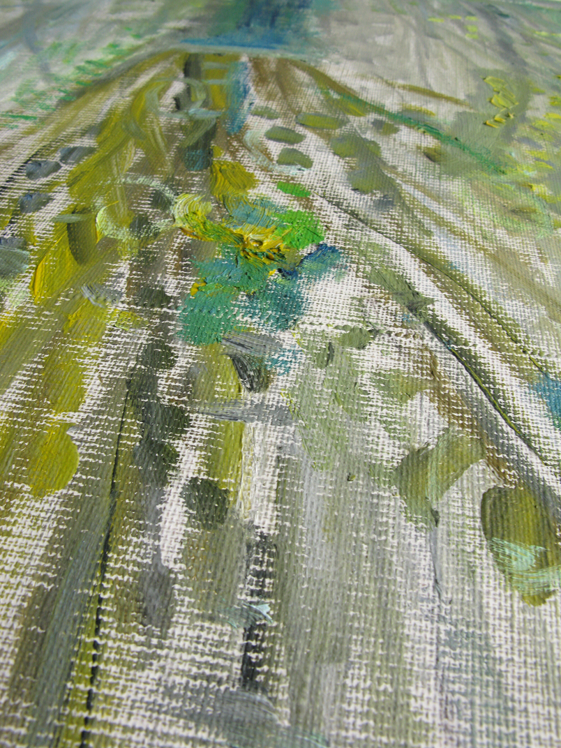 Painting "Daffodils and Willows" by Elena Yablonskaya, 2007