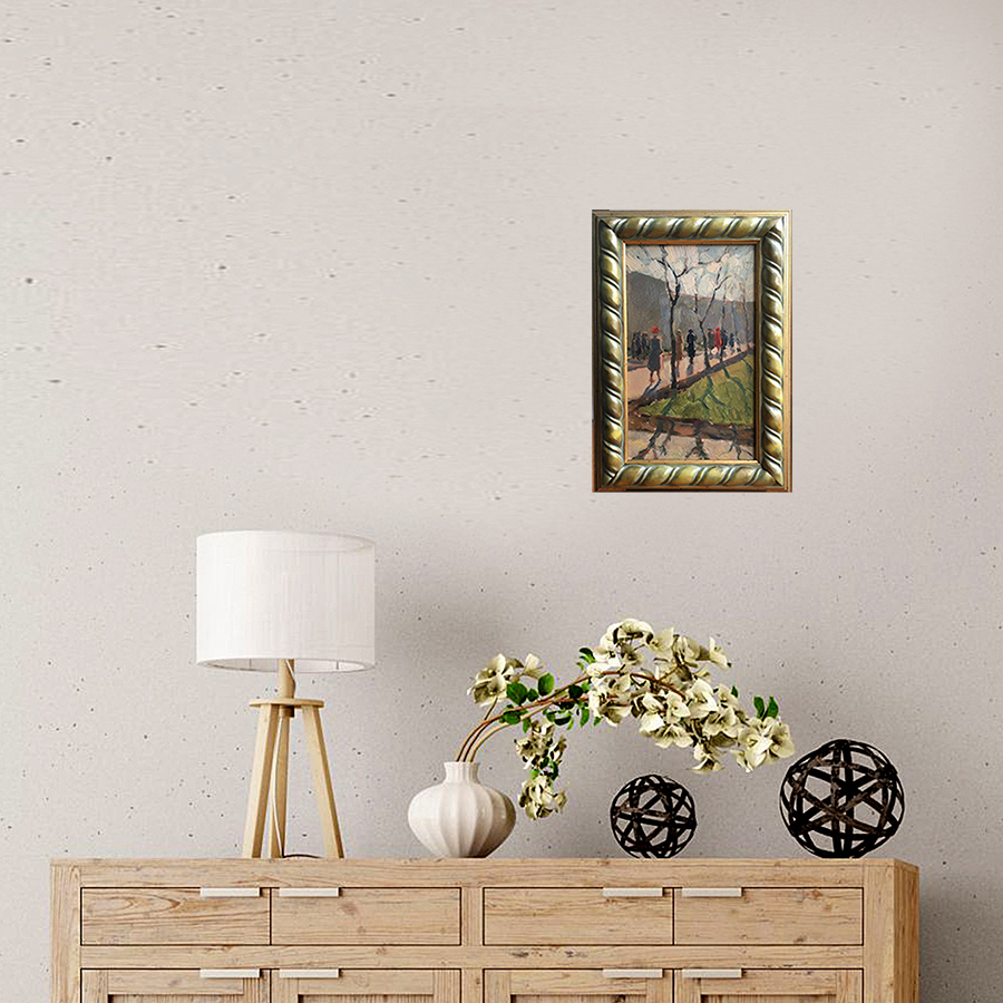 Painting "Morning Shadows" by Evgeny Tkachenko, 1953