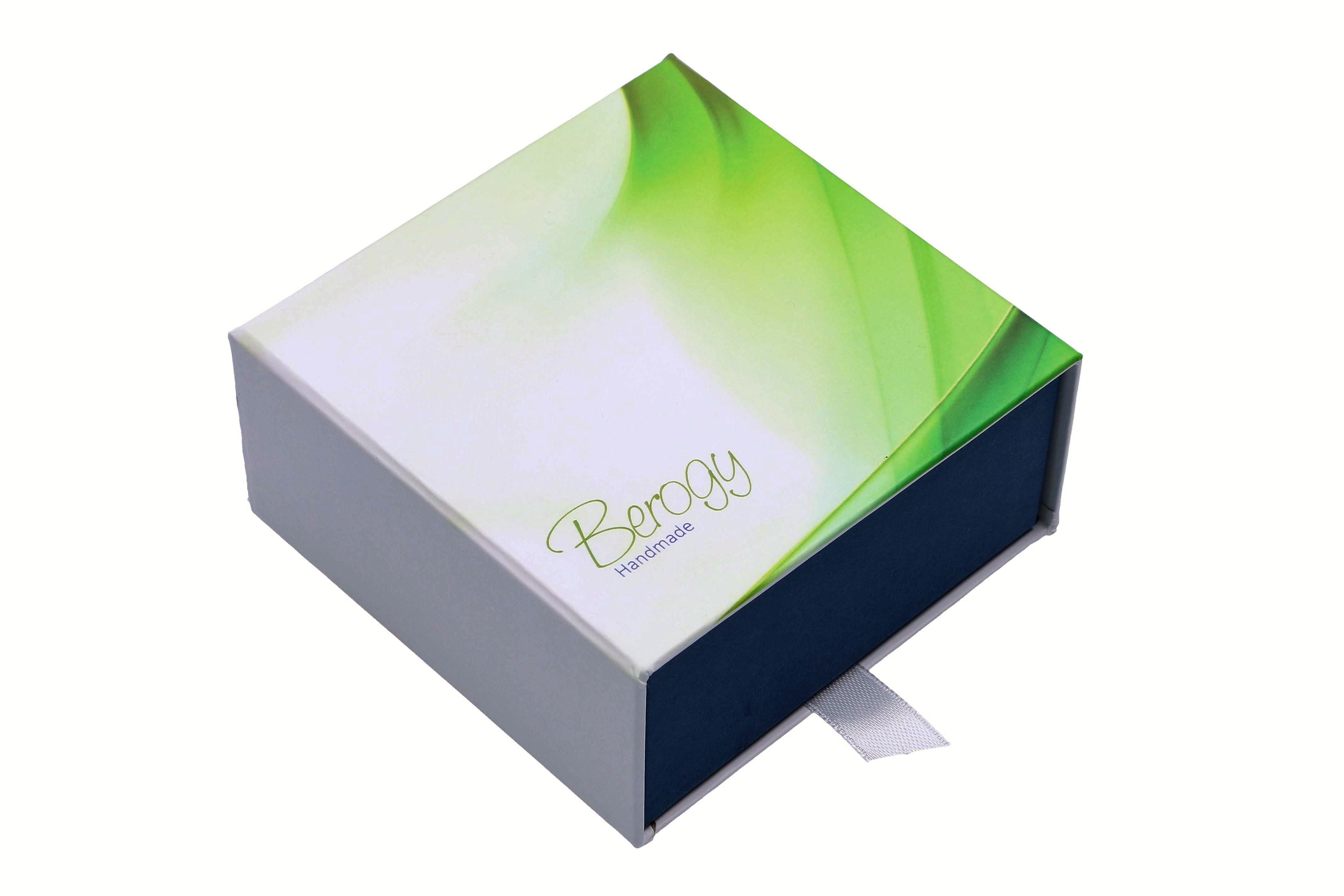 Green ceramic necklace "Jade Stone"