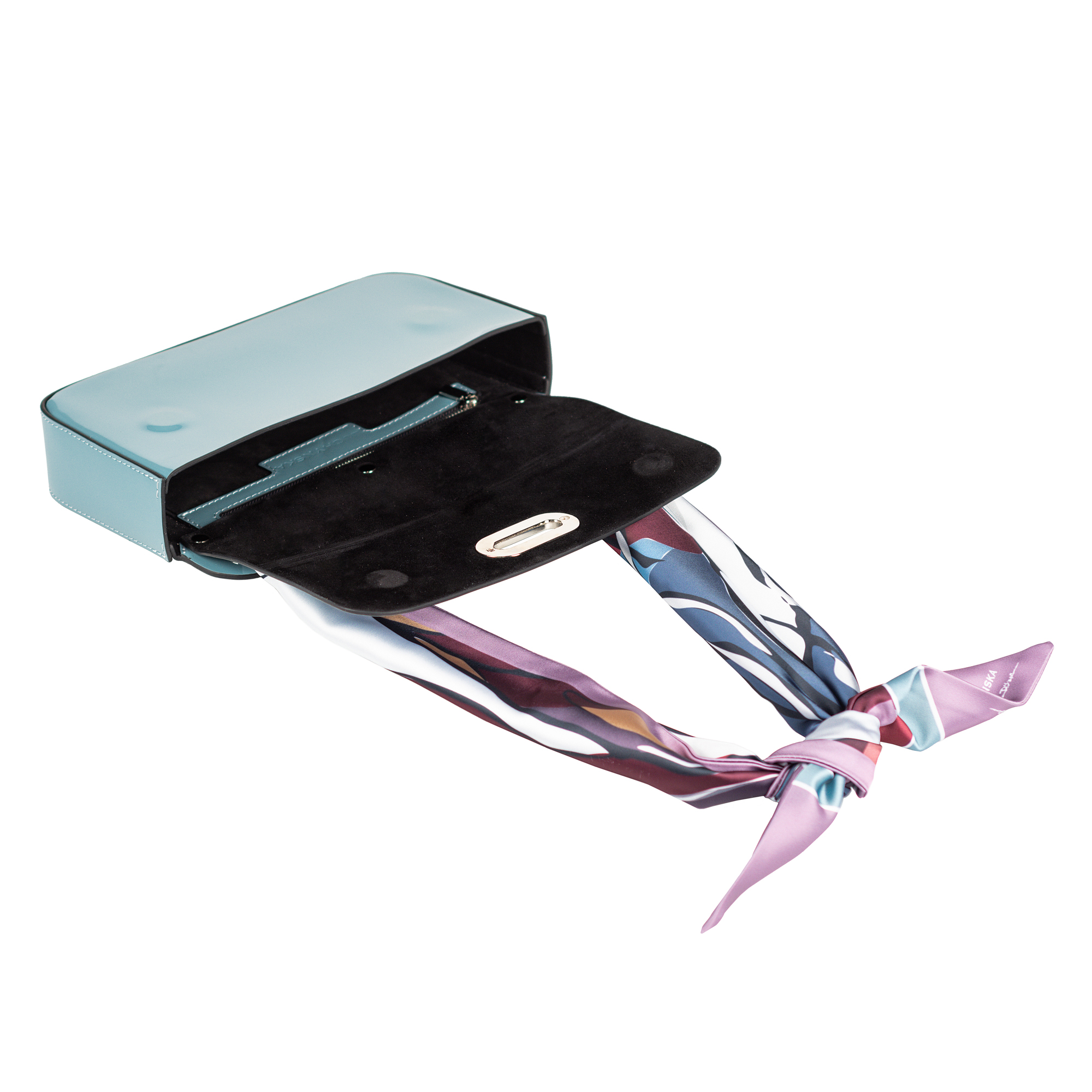 Patent leather bag PARTY Bag blue