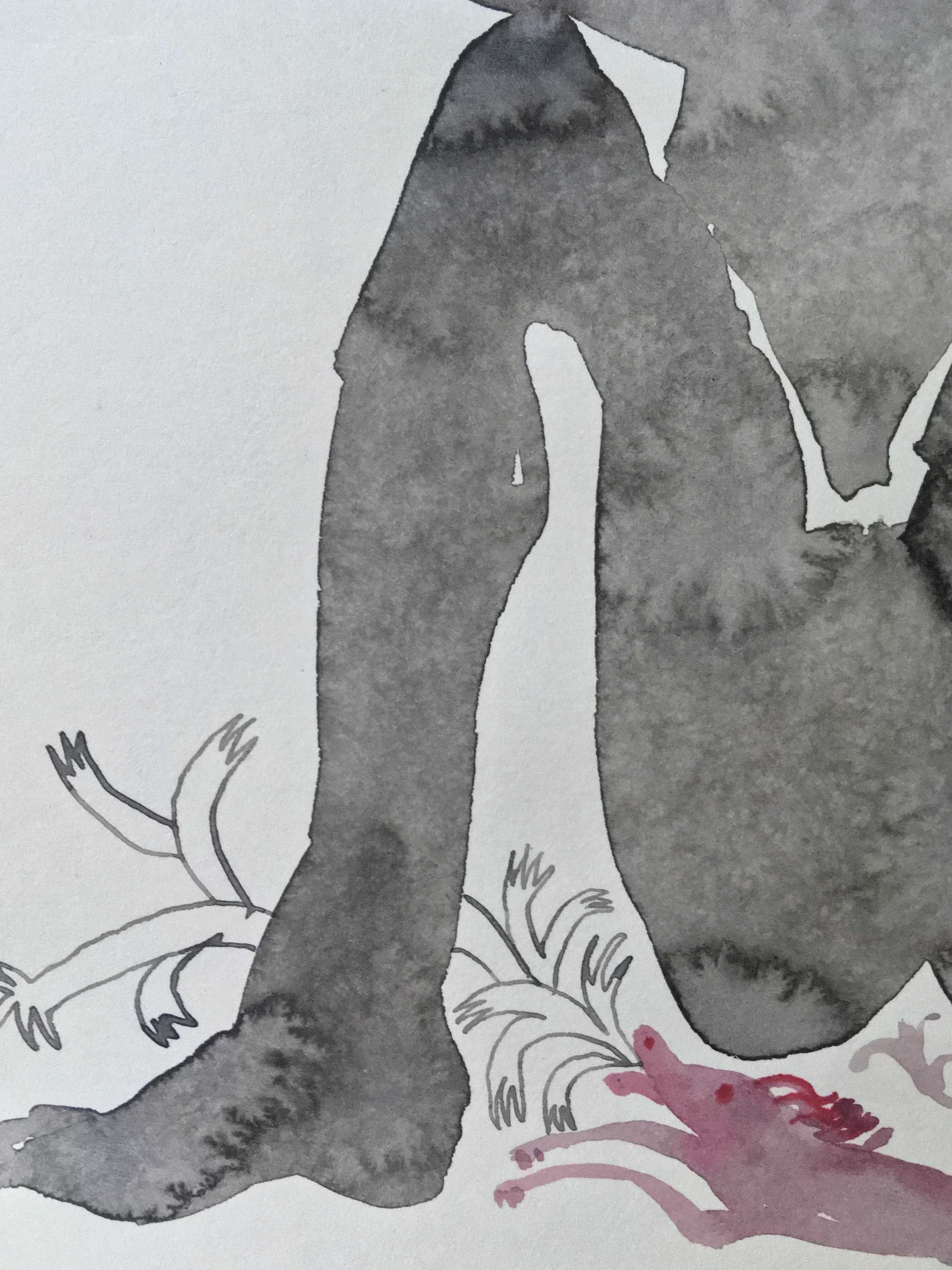 A creature with three heads