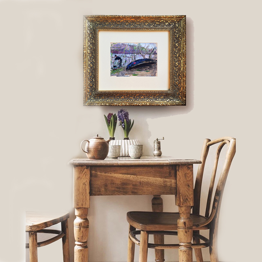 "Preparing for Spring" by Evgeny Volobuev, 1970s.