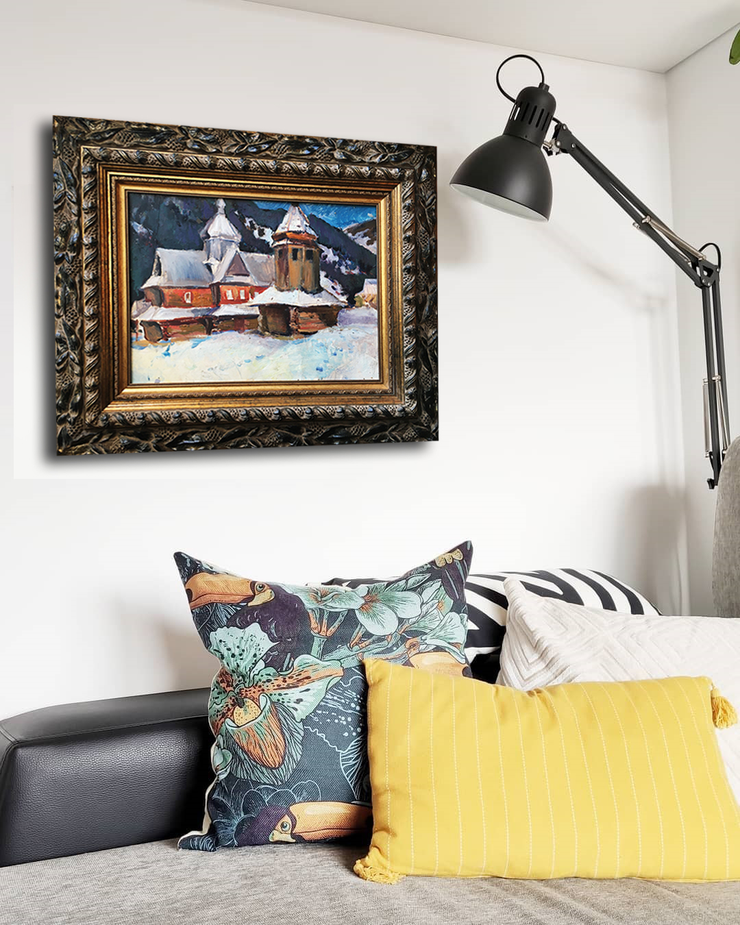 Painting "Church in Winter" by Vladimir Shirokov