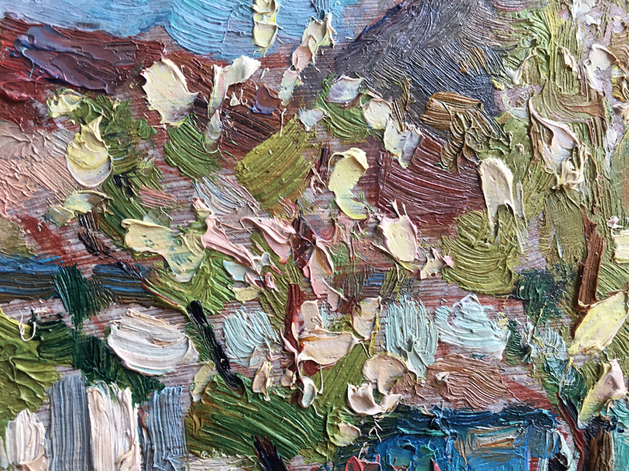 Painting "Spring" by Evgeny Tkachenko, 1961