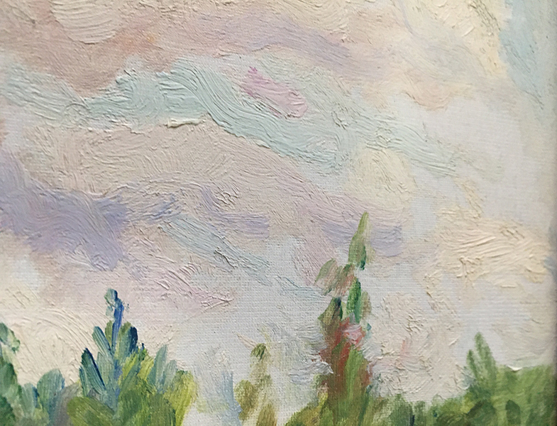 Painting "Spring" by Evgeny Volobuev, 1953