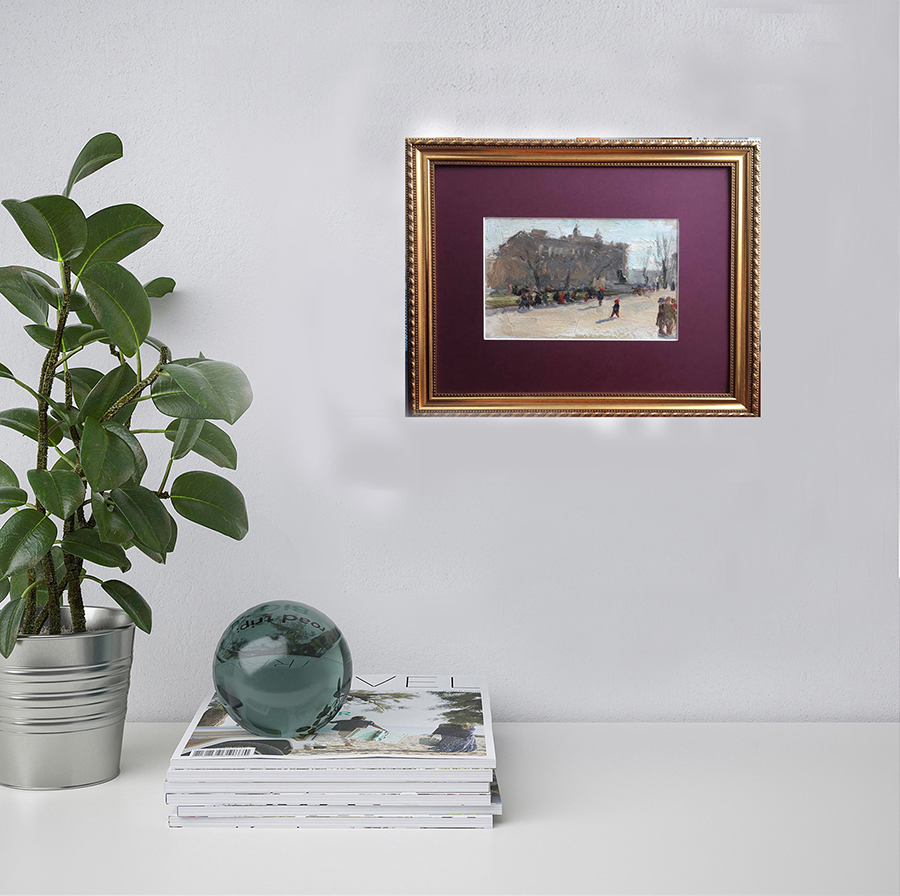 Painting "The First Sun" by Evgeny Tkachenko, 1952