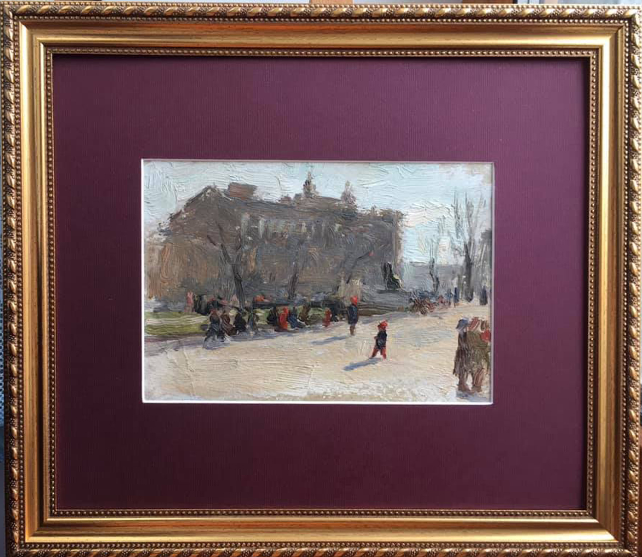 Painting "The First Sun" by Evgeny Tkachenko, 1952