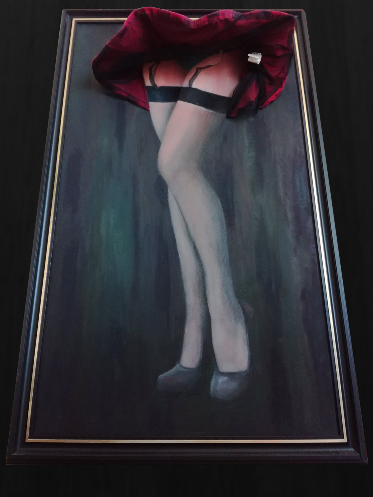 A series of 5 works. A rare technique is assembly.