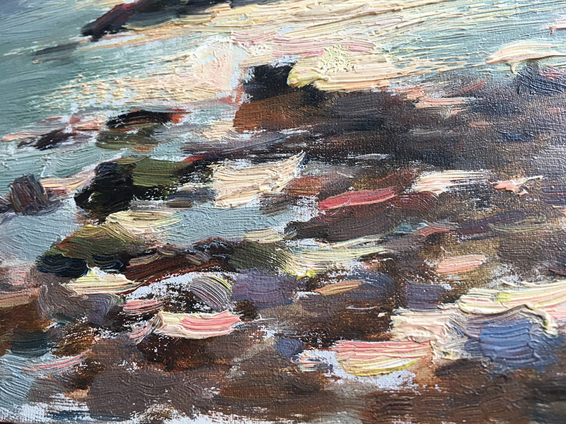 Painting "Sea. Odessa." Evgeniya Tkachenko, 1953