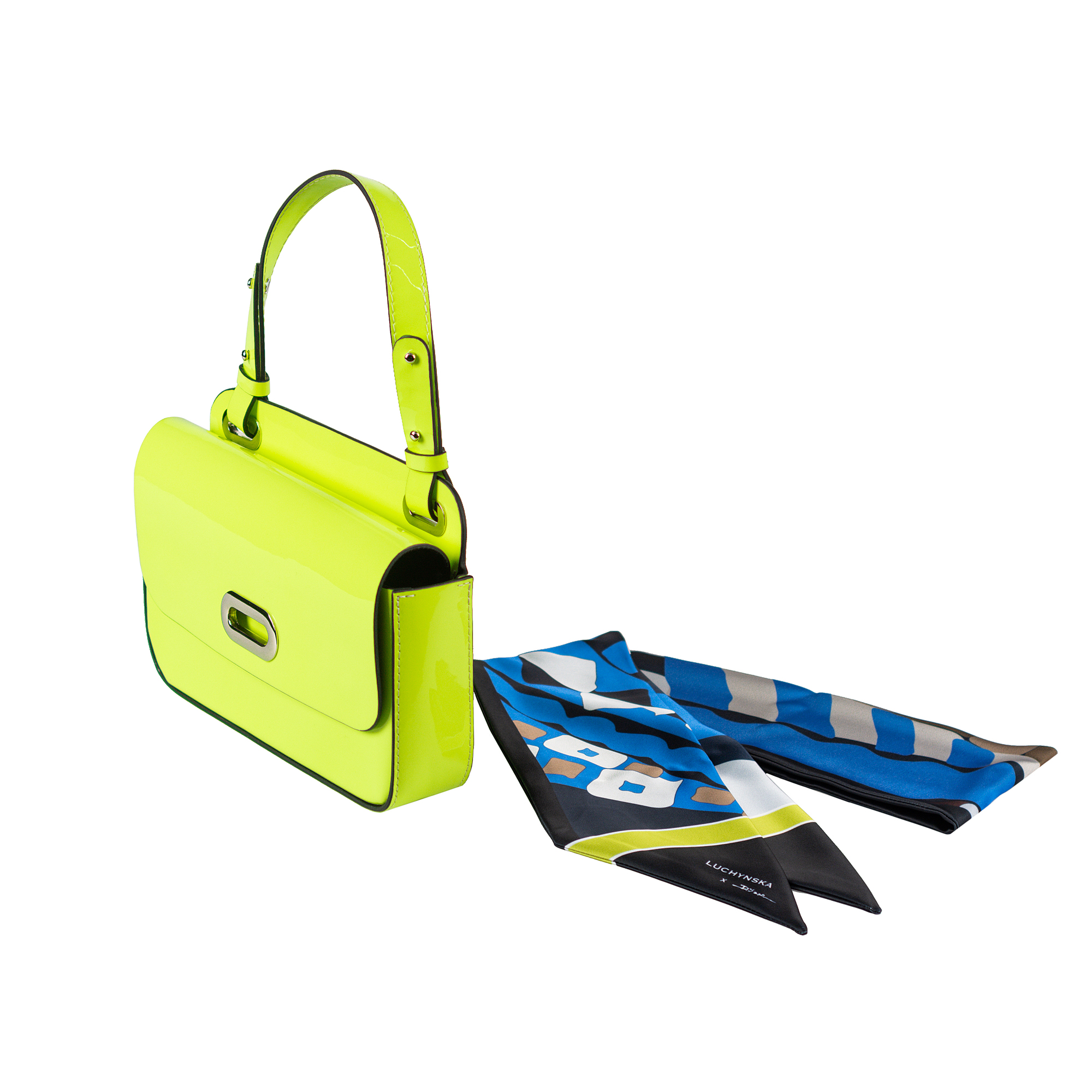 Patent leather bag PARTY Bag neon