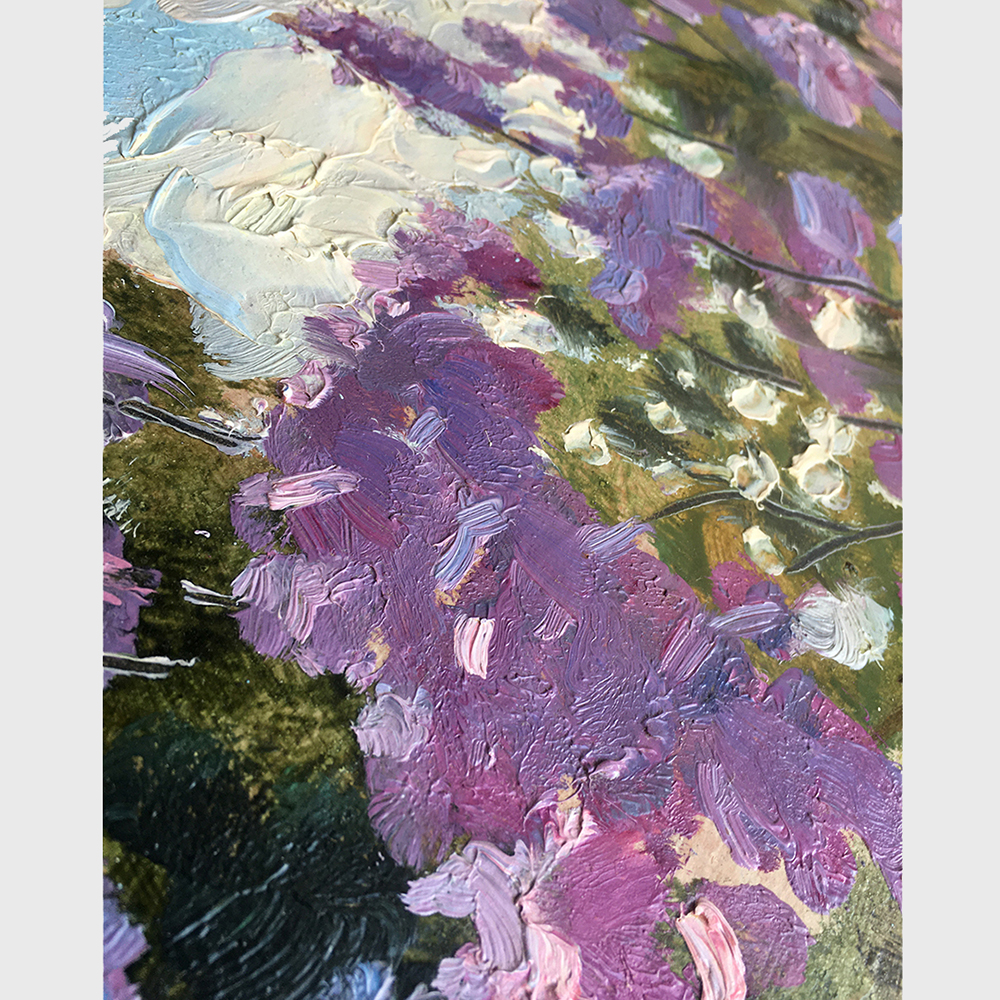 Painting "Lilac" by Evgeny Tkachenko, 1956